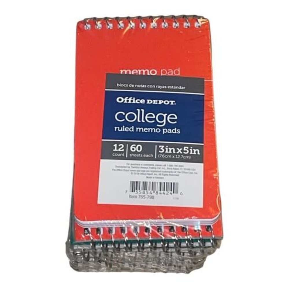 12 pack 3”x5” notebooks